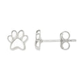1 Paar 18K vergoldet Weißgold plattiert 925 Sterlingsilber 925 Sterlingsilber Ohrringe Pfotenabdruck Ohrstecker | Shop Nory