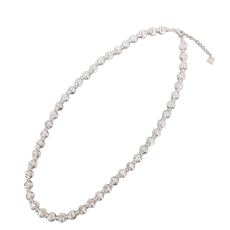 925 Sterling Silber Opal Kugelkette Beschichtung Geometrische Halskette | Shop Nory