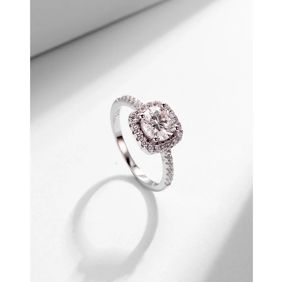 925 Sterlingsilber Moissanite Geometrische Ringe 925 Sterlingsilber Ringe GRA Zertifikat | Shop Nory