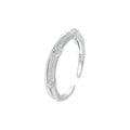 925 Sterling Silver Zirkon Runde Offene Ringe 925 Sterling Silver Ringe | Shop Nory