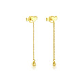 1 Paar 18K Gold Plattiert Weißgold Plattiert Sterlingsilber 925 Sterlingsilber Ohrringe Herzform Einfarbige Tropf Ohrringe | Shop Nory