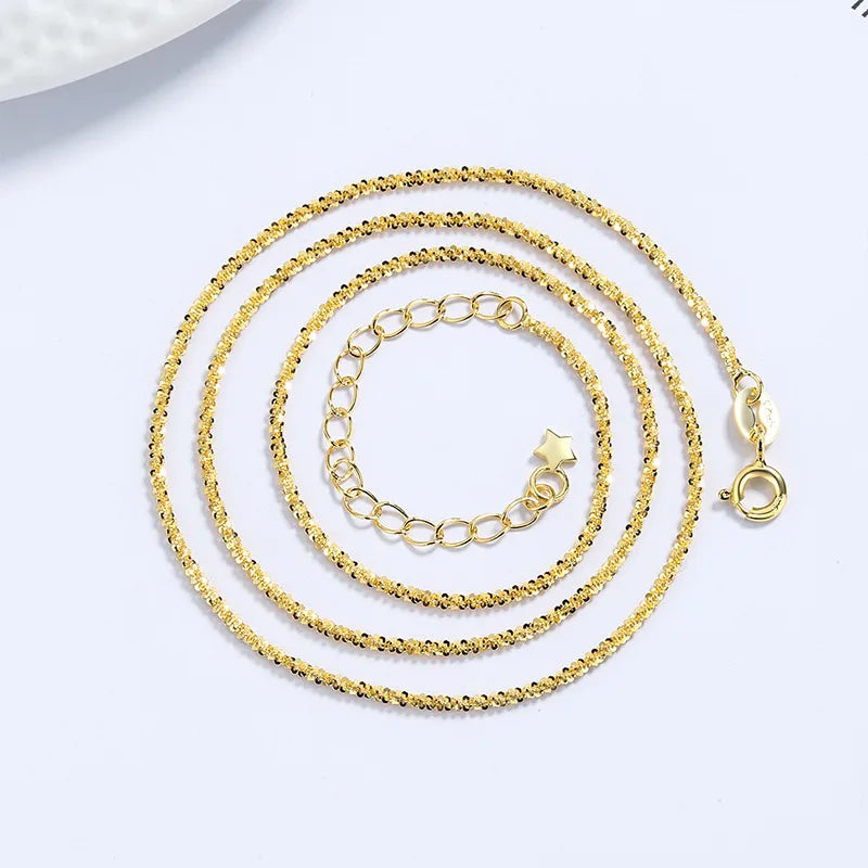 925 Sterling Silver Geflochtene Kette Plattierung Geometrische Halskette | Shop Nory