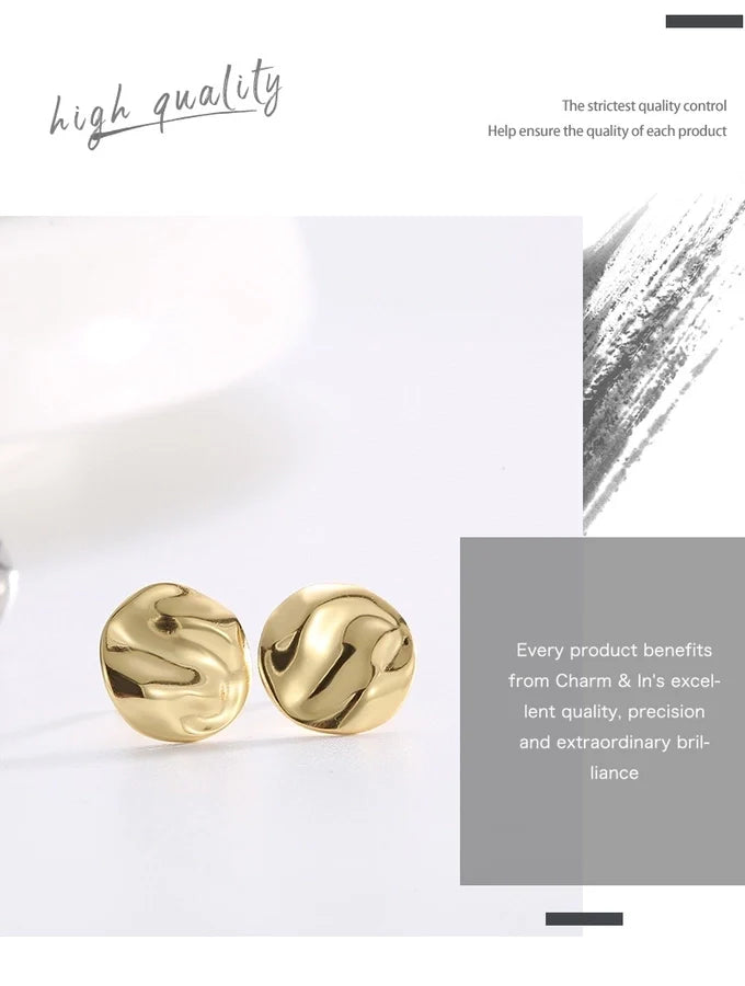 1 Paar 925 Sterling Silber 925 Sterling Silber Ohrringe Geometrische Ohrstecker | Shop Nory