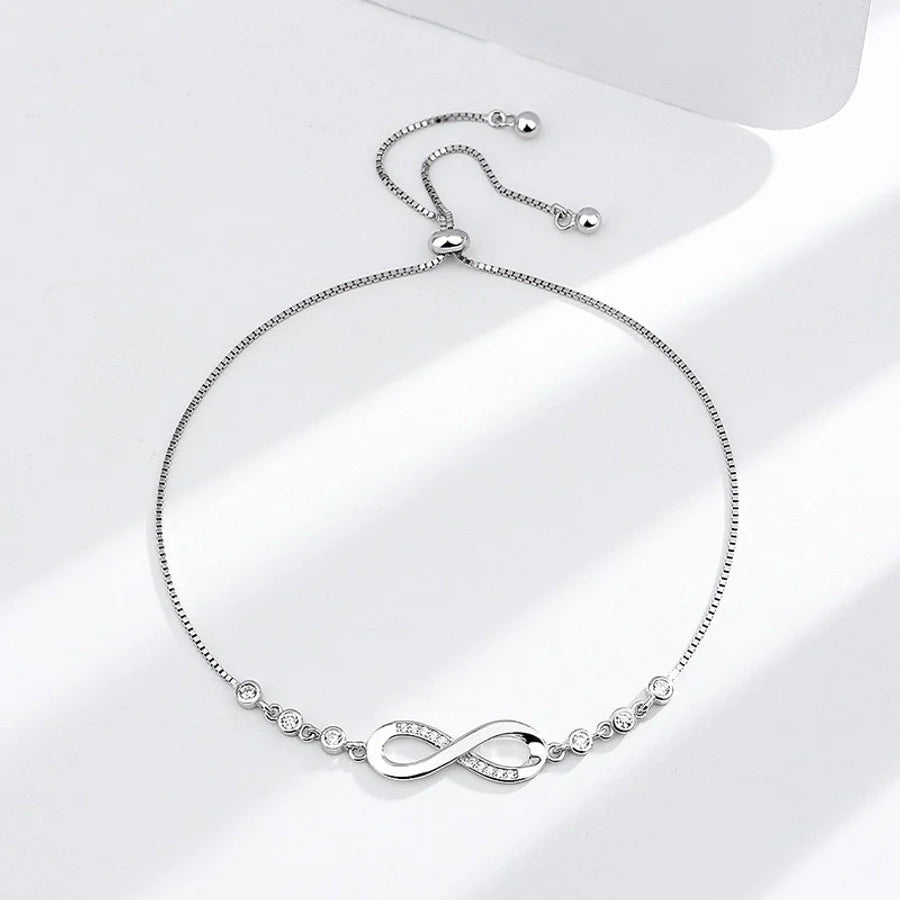 925 Sterling Silver Boxchain Armbänder Elegant Glam | Shop Nory