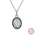 925 Sterling Silber plattiertes Kabelkettenglied Ovalhalskette | Shop Nory