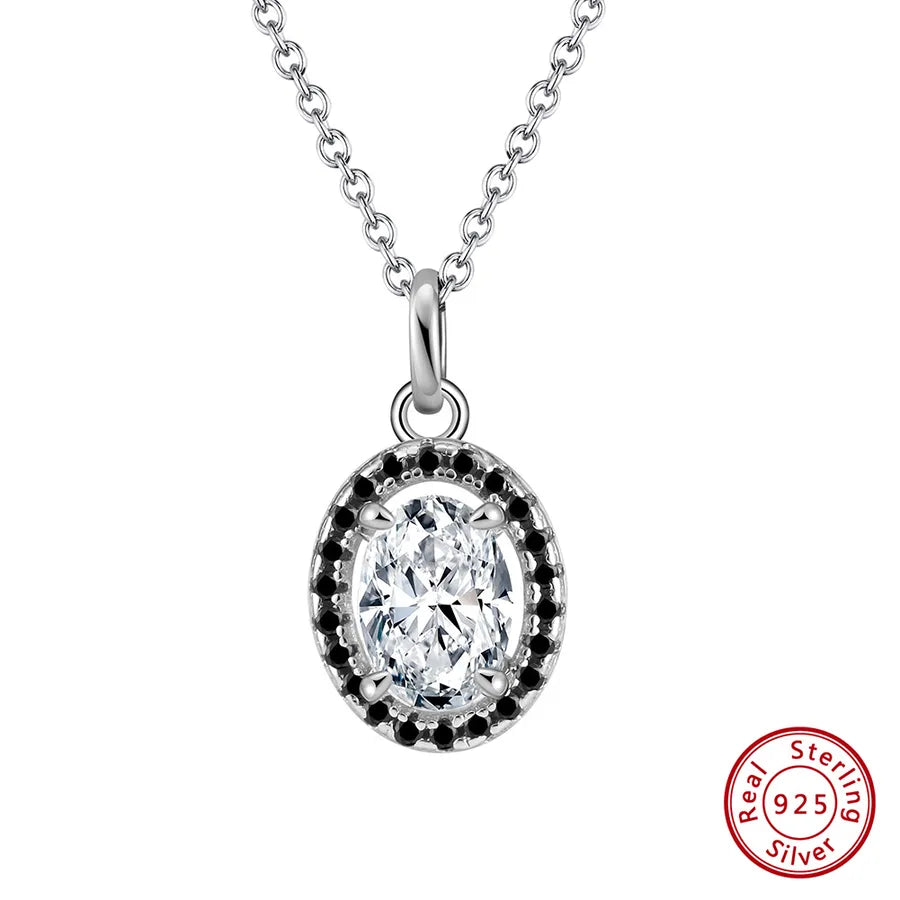 925 Sterling Silber plattiertes Kabelkettenglied Ovalhalskette | Shop Nory