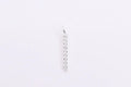 1 Stück 20*2mm 925 Sterling Silber Zirkon Geometrisch Polierter Anhänger Schmuck Zubehör | Shop Nory
