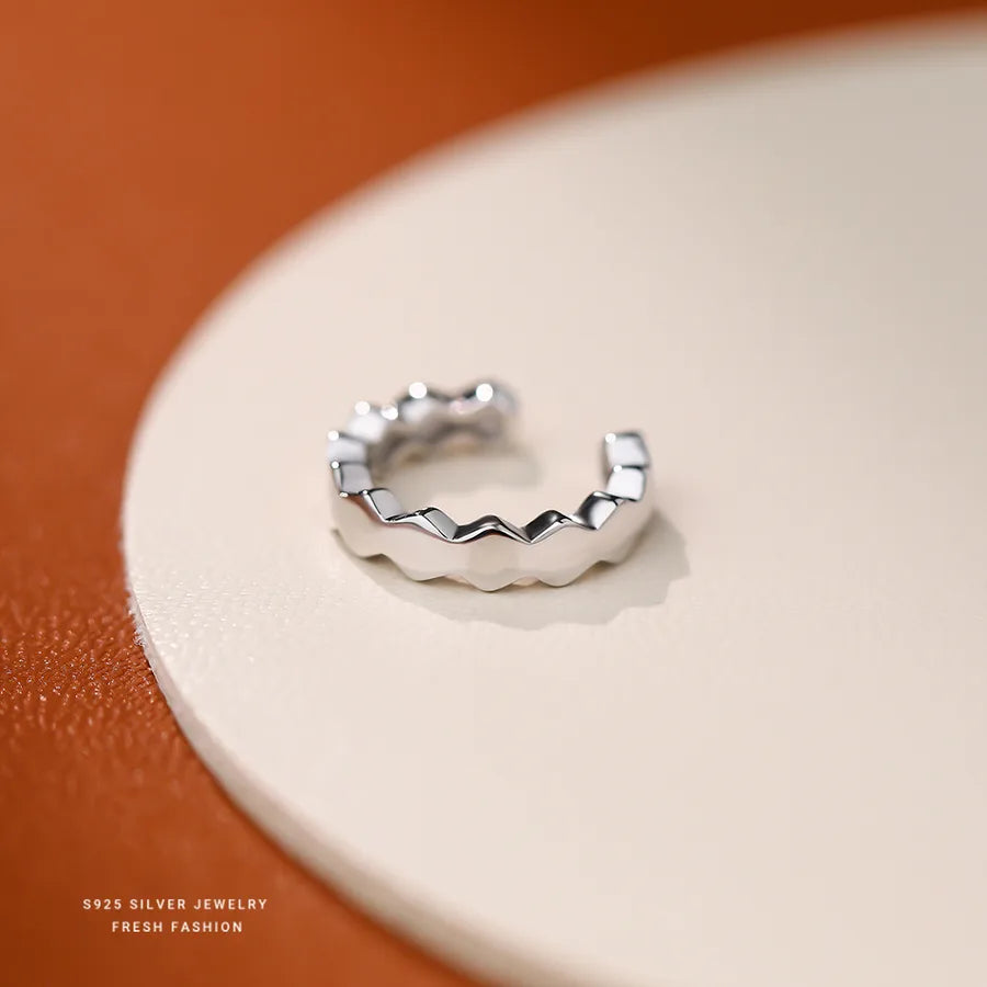 1 Stück 925 Sterling Silber 925 Sterling Silber Ohrringe Geometrische Ohrwickler | Shop Nory