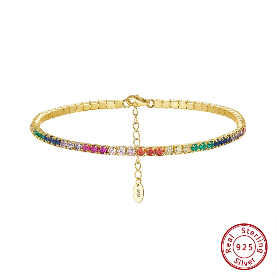 925 Sterling Silver Tennisarmband IG Stil Französischer Stil Klassischer Stil | Shop Nory