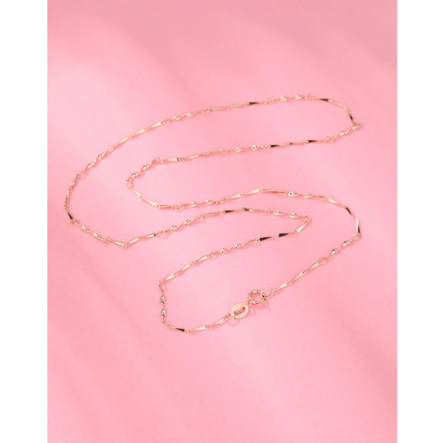 925 Sterling Silver Kabelkette Boxkette Einfarbige Halskette | Shop Nory
