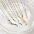 Halskette "Chilli" in Edelstahl - 18k vergoldet | Shop Nory