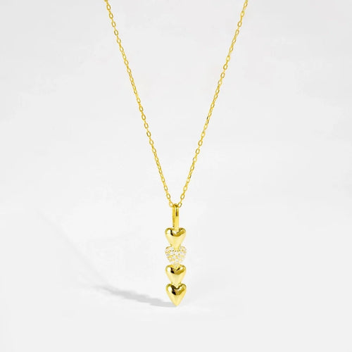 925 Sterling Silber Zirkon Kabelkette Herzform Anhänger Halskette | Shop Nory