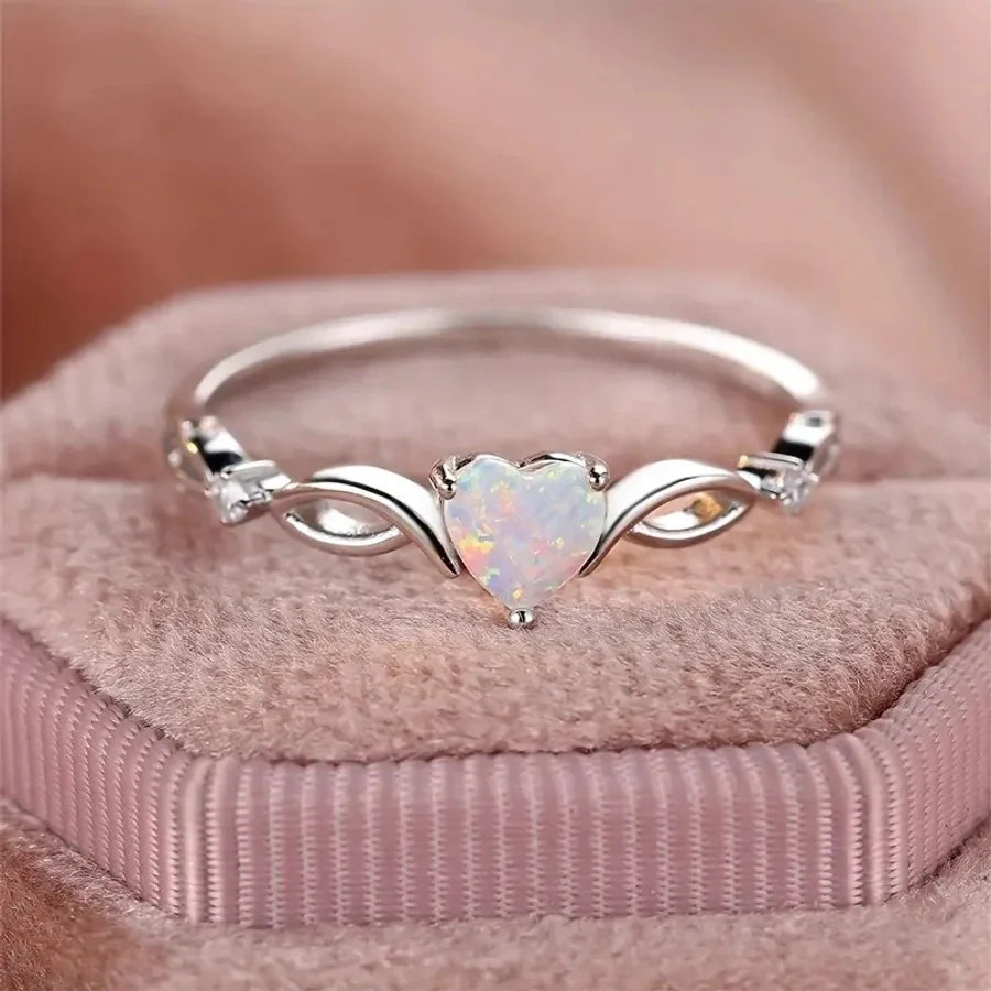 925 Sterlingsilber Opal Herzform Ringe 925 Sterlingsilber Ringe | Shop Nory