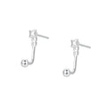 1 Paar 925 Sterling Silber 925 Sterling Silber Ohrringe Vier Achtzackige Sterne Ohrstecker | Shop Nory