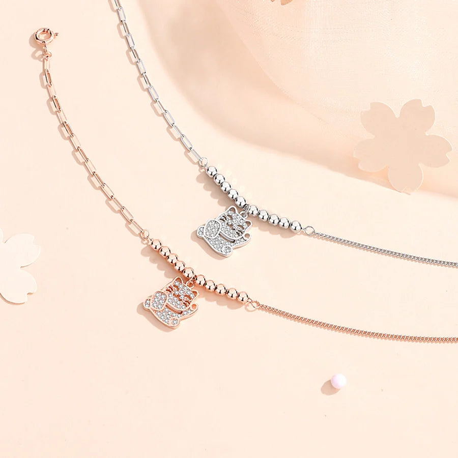 925 Sterling Silver Paperclip Chain Kabelkette Armbänder Elegant | Shop Nory