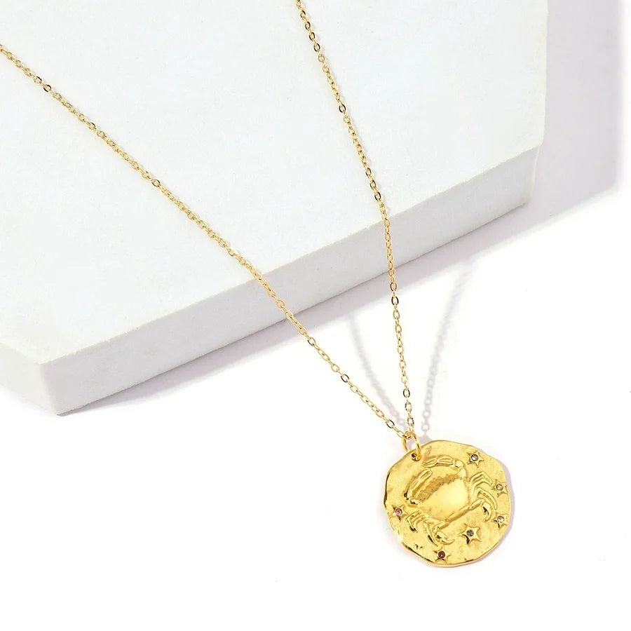Halskette "Zodiac" in Edelstahl - 18k vergoldet | Shop Nory