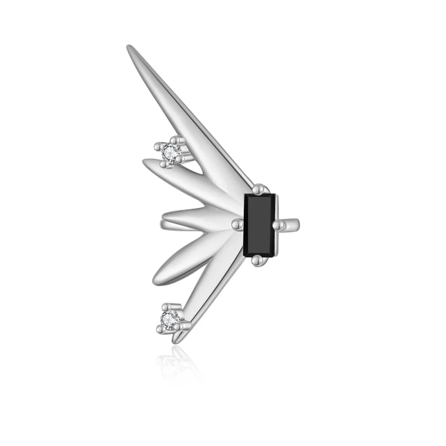 1 Stück 18K vergoldet Weißgold vergoldet 925 Sterling Silber Zirkon 925 Sterling Silber Ohrringe Einfarbige Ohrmanschetten | Shop Nory