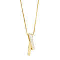 925 Sterlingsilber Zirkon Boxkette Beschichtung Geometrische Anhänger Halskette | Shop Nory