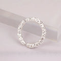 S925 Sterling Silberring Weiblich Öffnend Verstellbarer Ring Spezial-Interesse Design Hochwertige Lava-Textur Hand Schmuck | Shop Nory