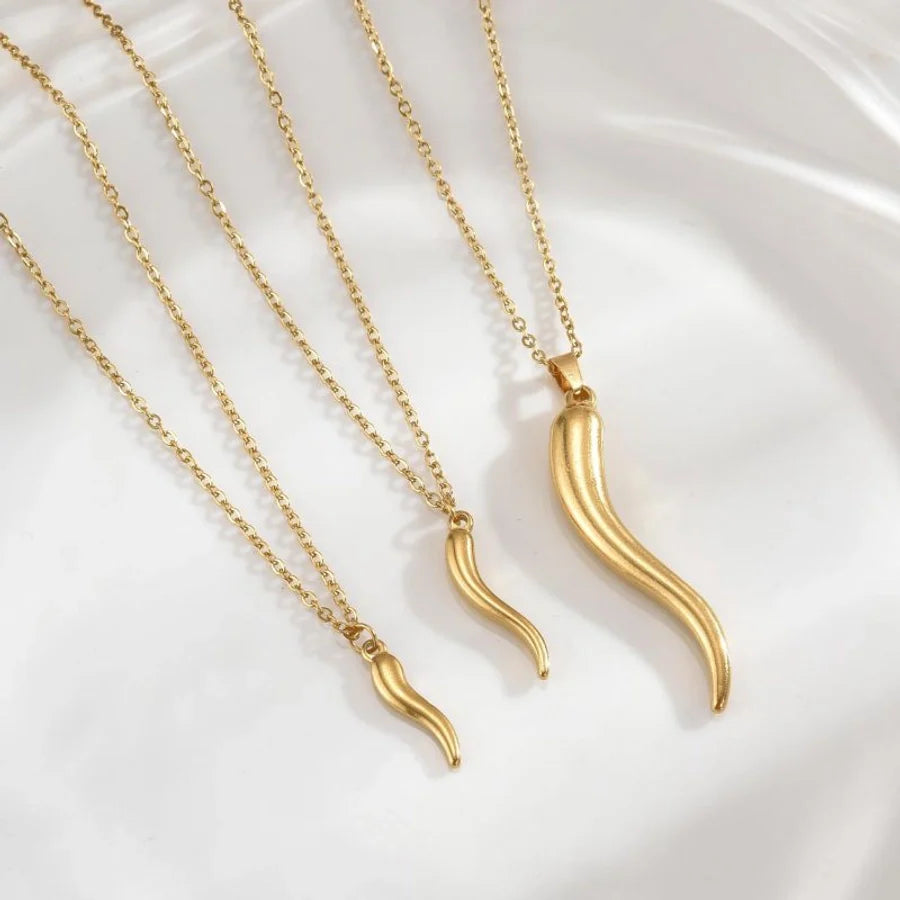 Halskette "Chilli" in Edelstahl - 18k vergoldet | Shop Nory