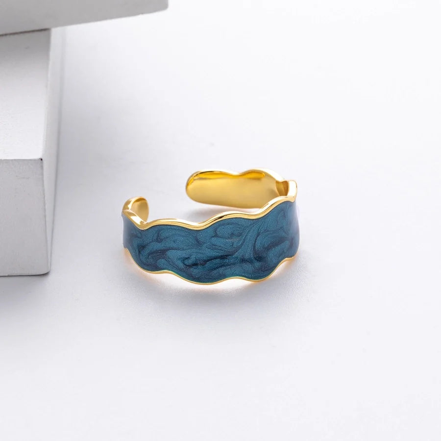 18K vergoldet Weißgold plattiert Rhodium plattiert 925 Sterling Silber geometrische Ringe 925 Sterling Silber Ringe | Shop Nory