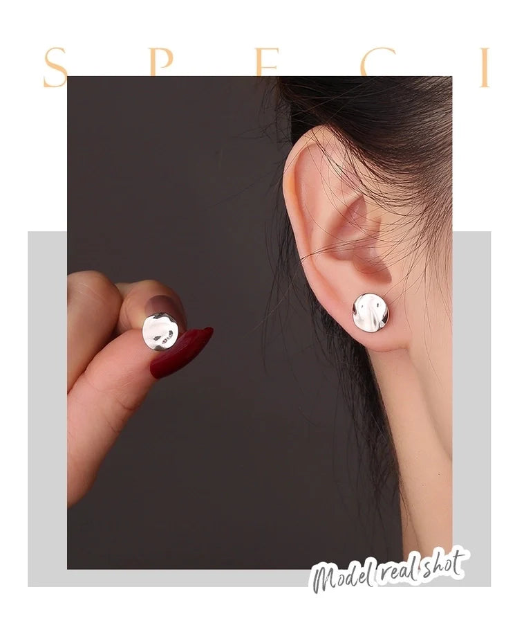 1 Paar 925 Sterling Silber 925 Sterling Silber Ohrringe Geometrische Ohrstecker | Shop Nory
