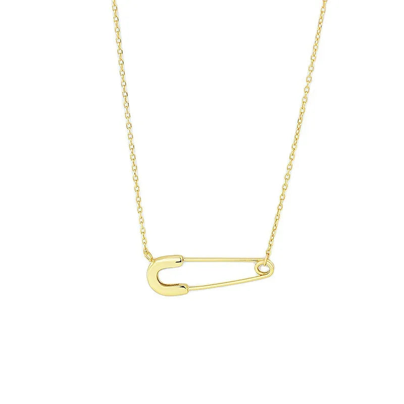 925 Sterling Silver Kabelkette Beschichtung Papierclip Anhänger Halskette | Shop Nory