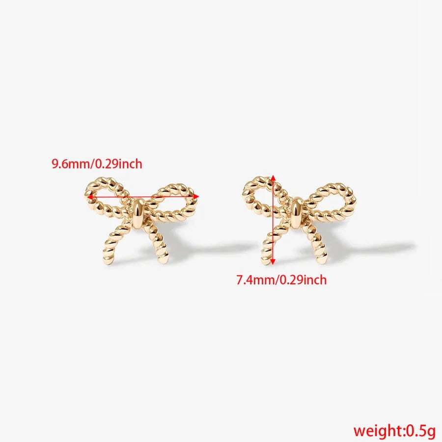 1 Paar 925 Sterling Silber 925 Sterling Silber Ohrringe Schleife Knoten Ohrstecker | Shop Nory