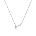 925 Sterling Silber Zirkon Kabelkette Stern Mond Anhänger Halskette | Shop Nory