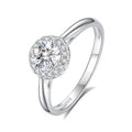 925 Sterling Silber Moissanit Zirkon Runde Offene Ringe | Shop Nory