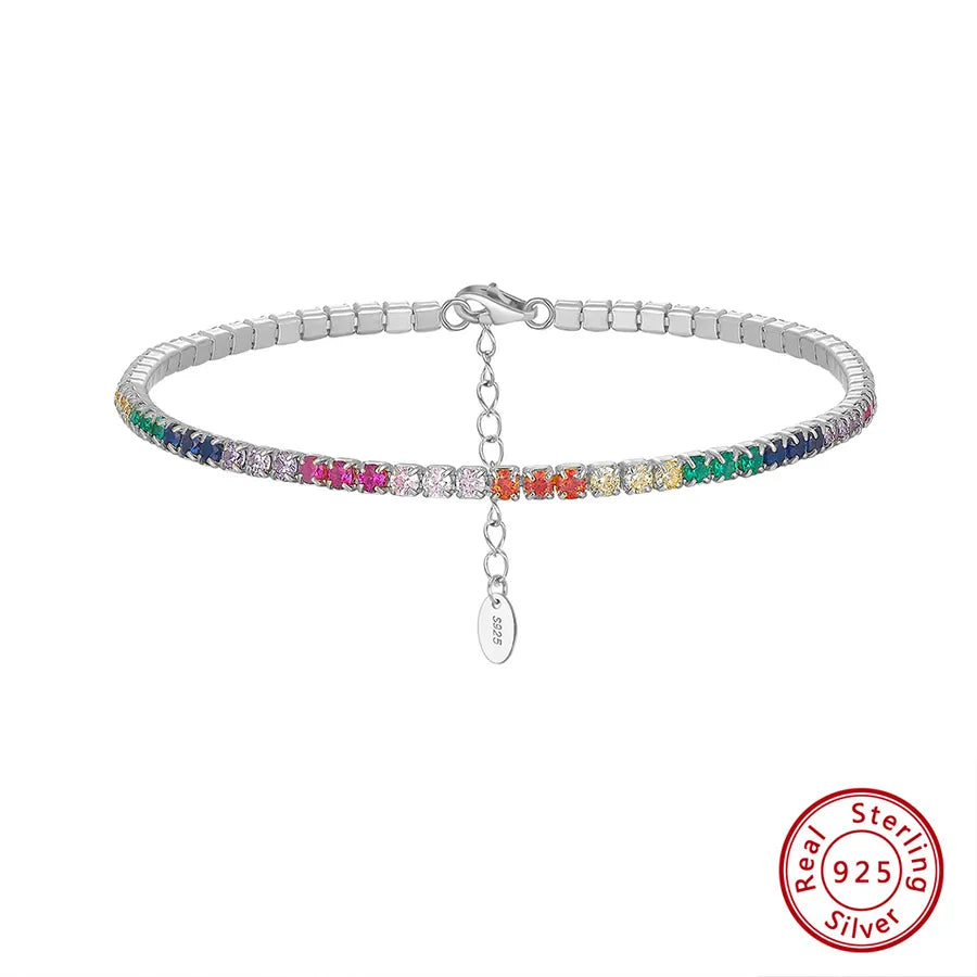 925 Sterling Silver Tennisarmband IG Stil Französischer Stil Klassischer Stil | Shop Nory