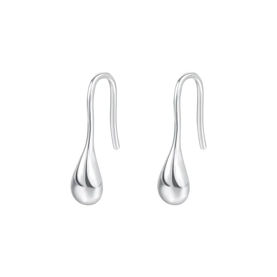 1 Paar 925 Sterling Silber 925 Sterling Silber Ohrringe Wassertropfen Ohrhaken | Shop Nory