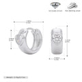 1 Paar 18K Goldbeschichtet Weißgoldbeschichtet Rhodiumbeschichtet 925 Sterlingsilber Zirkon 925 Sterlingsilber Ohrringe Herzform Ohrringe | Shop Nory