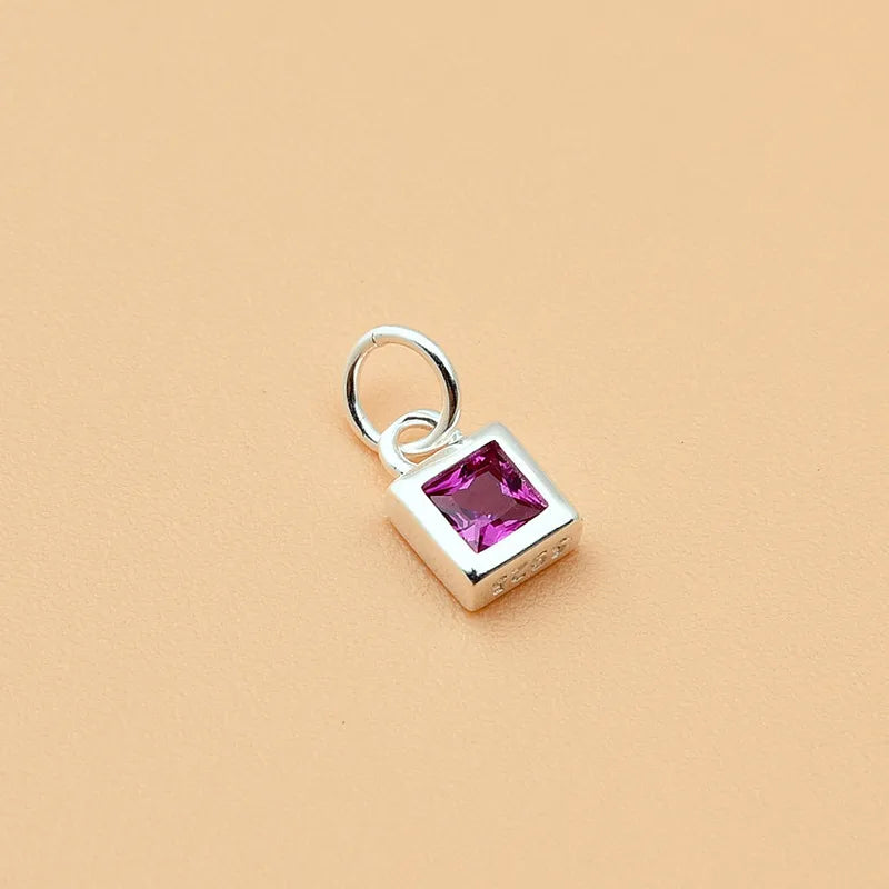 1 Stück 4*6mm Loch 2~2,9mm 925 Sterling Silber Zirkon Geometrisch Polierter Anhänger Schmuck Zubehör | Shop Nory