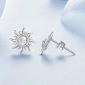 1 Paar 925 Sterling Silber Zirkon Sonne Stern Ohrstecker | Shop Nory