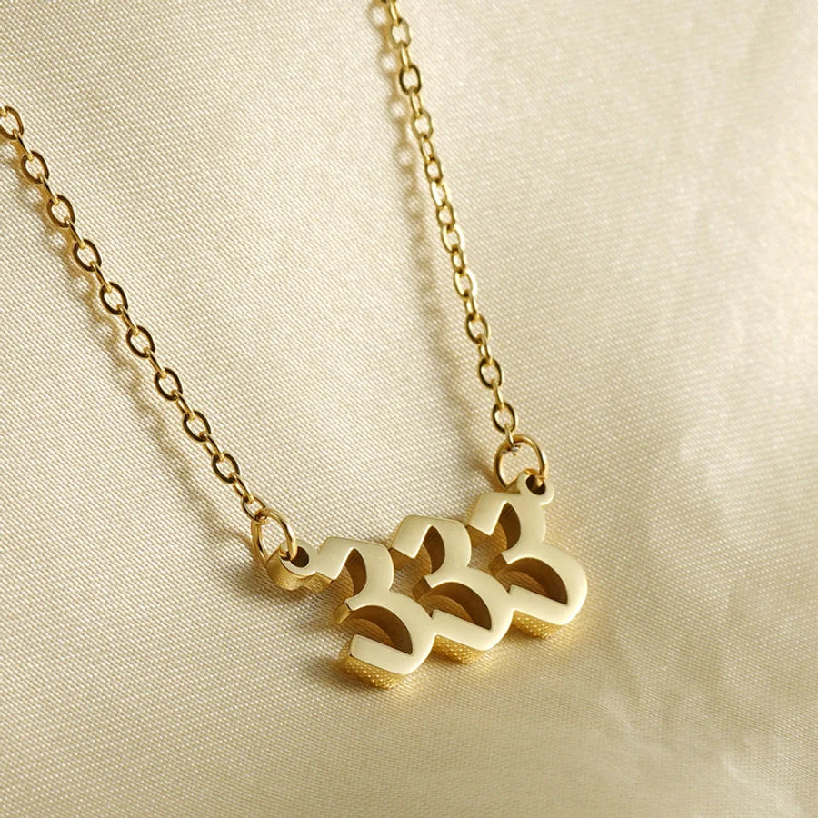Angel Number Halskette Unisex in Edelstahl - 18k vergoldet | Shop Nory