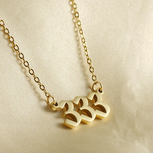 Angel Number Halskette Unisex in Edelstahl - 18k vergoldet | Shop Nory