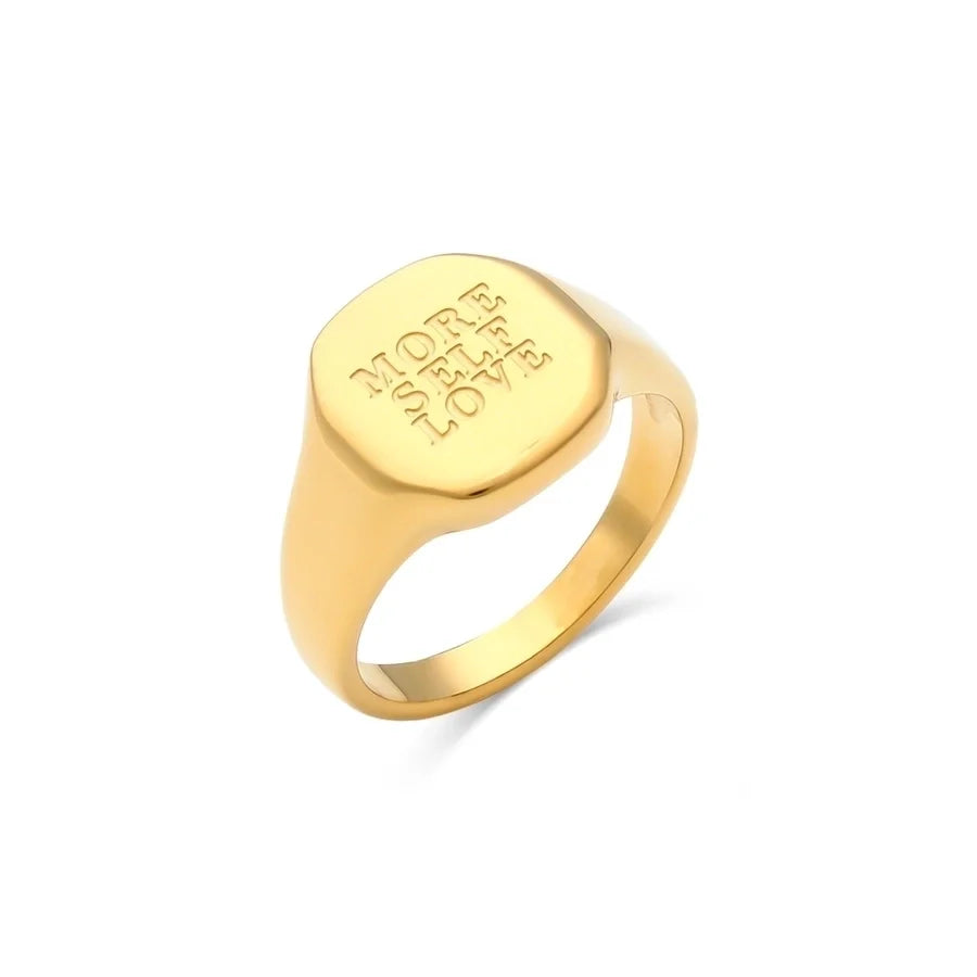 Statement Ring in Edelstahl - 18k vergoldet | Shop Nory