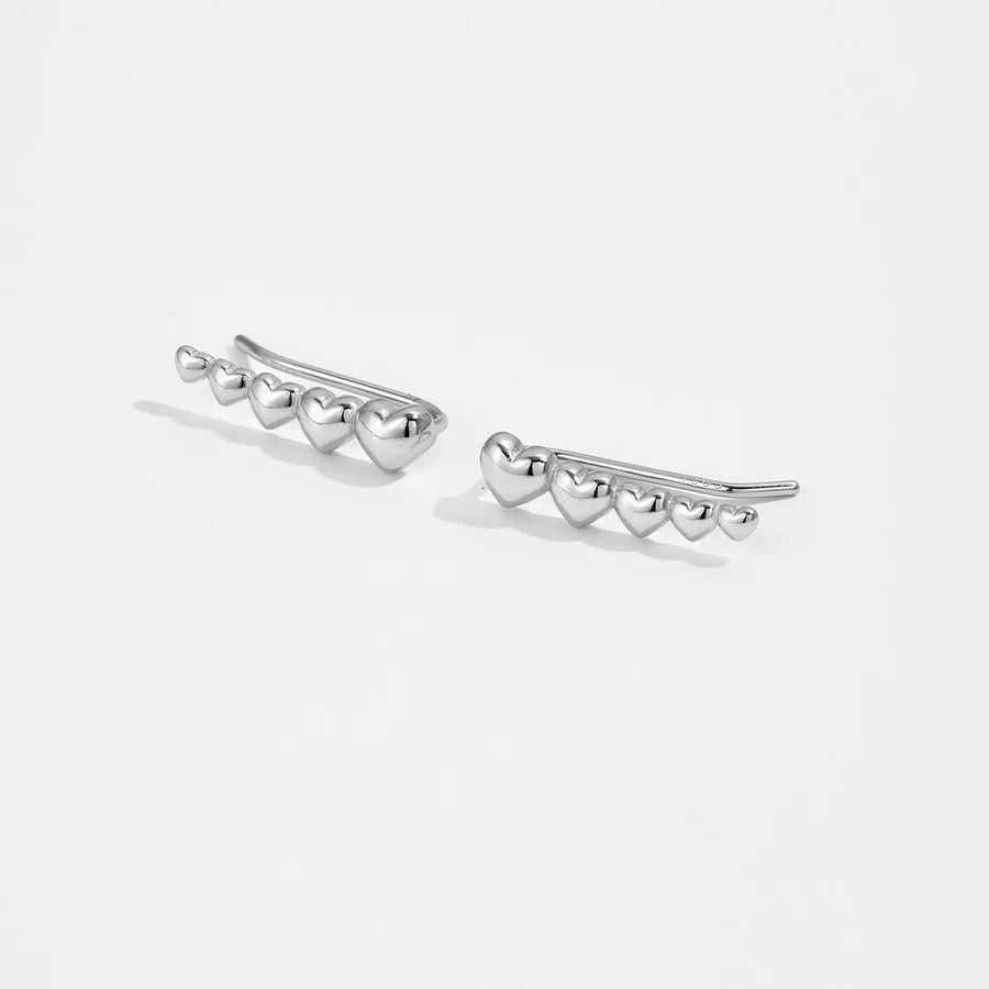 1 Paar 18K Goldbeschichtete Weißgoldbeschichtete 925 Sterling Silber Zirkon 925 Sterling Silber Ohrringe Geometrische Ohrstecker | Shop Nory
