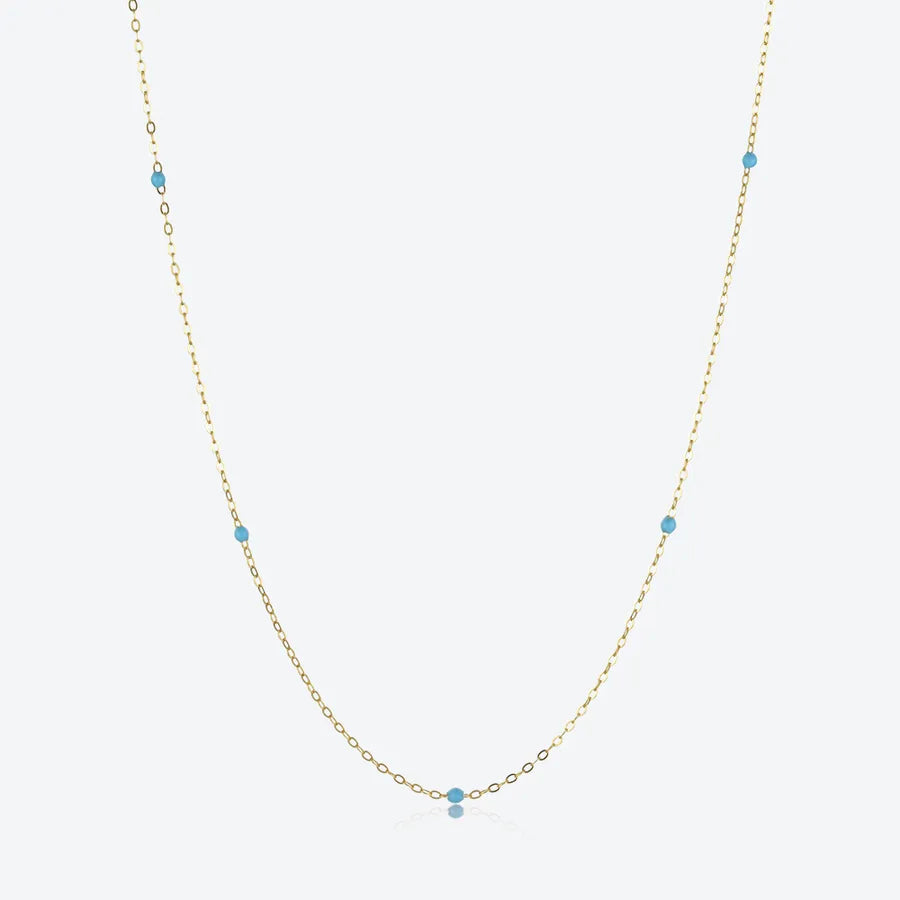 925 Sterling Silber Kabelkette Epoxidharz Geometrische Halskette | Shop Nory