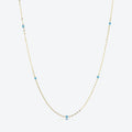 925 Sterling Silber Kabelkette Epoxidharz Geometrische Halskette | Shop Nory