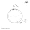 925 Sterling Silber Schlangenkettenarmbänder Einfacher Stil | Shop Nory