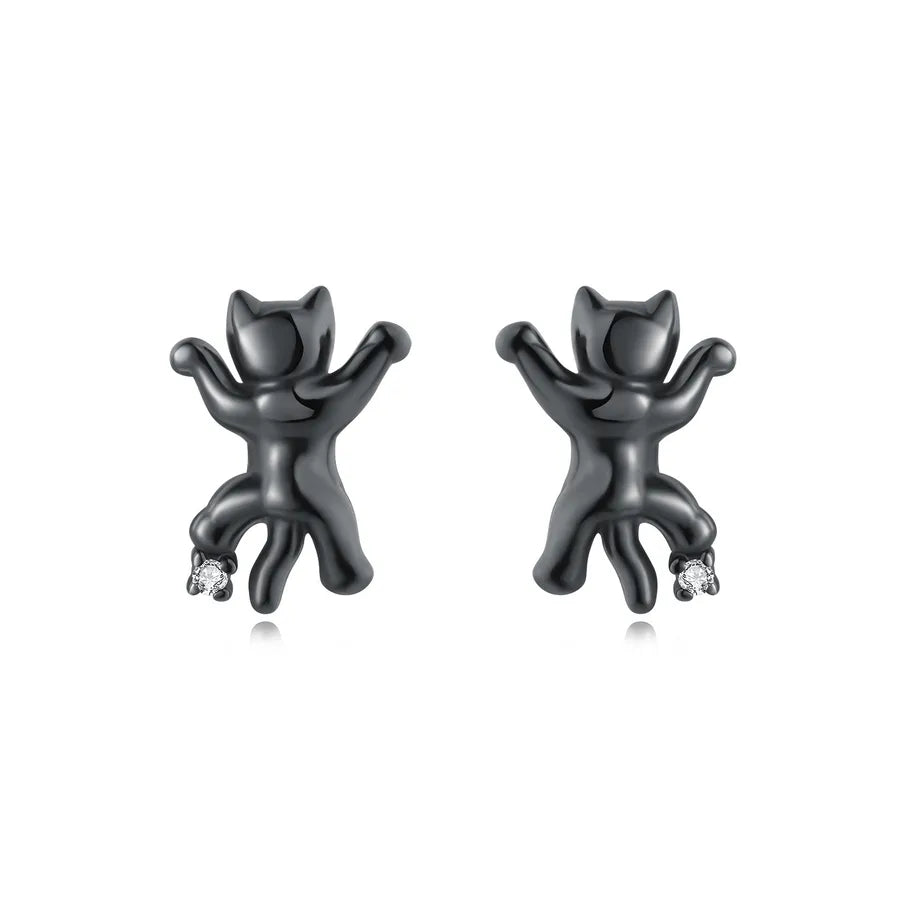1 Paar 925 Sterling Silber 925 Sterling Silber Ohrringe Tier Herzform Ohrstecker | Shop Nory