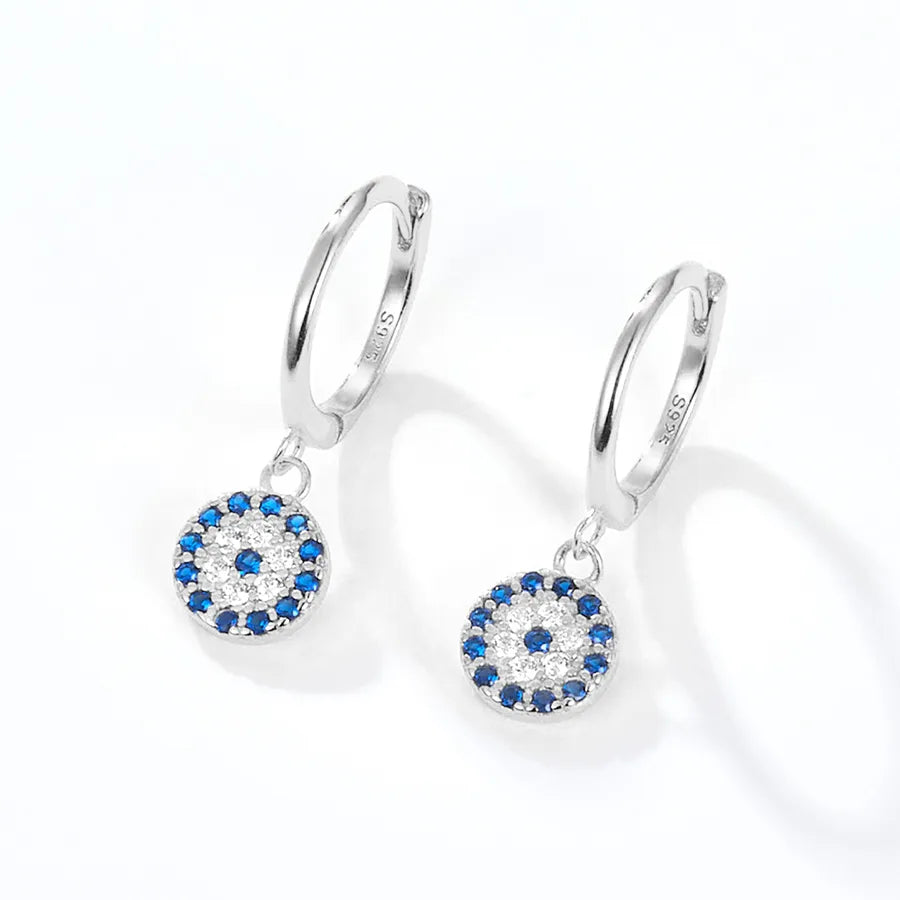 K Gold Vergoldet Weiß Gold Vergoldet 925 Sterling Silber Zirkon 925 Sterling Silber Ohrringe Teufelsauge Tropfenohrringe | Shop Nory