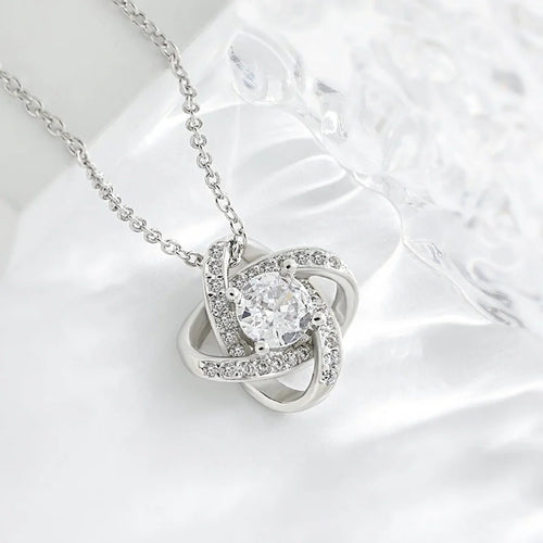 925 Sterling Silber Zirkon Kabelkette Vierblättriger Kleeblatt Anhänger Halskette | Shop Nory