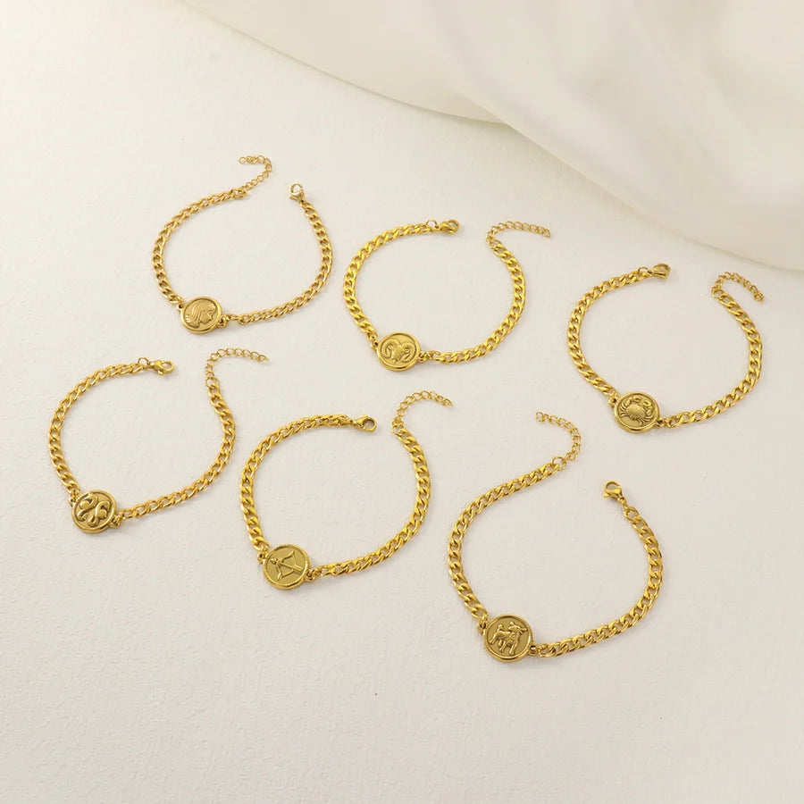 Sternzeichen Armband in Edelstahl - 18k vergoldet | Shop Nory