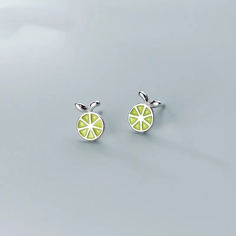 1 Paar 925 Sterling Silber Zitronen Ohrstecker | Shop Nory