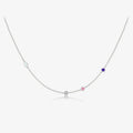 925 Sterling Silber Zirkon Kabelkette Einlage Geometrische Schlange Halskette | Shop Nory