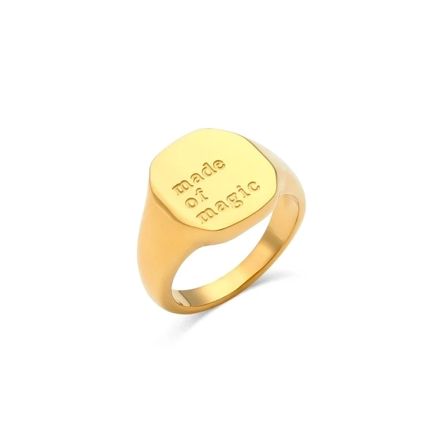 Statement Ring in Edelstahl - 18k vergoldet | Shop Nory