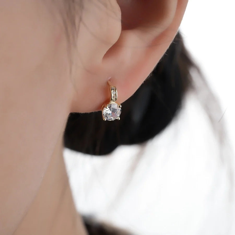 1 Paar 14K vergoldete 925 Sterling Silber 925 Sterling Silber Ohrringe Geometrische Ohrstecker | Shop Nory